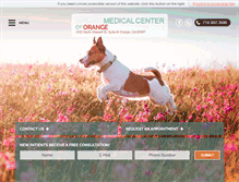 Tablet Screenshot of animalmedicalcenteroforange.com